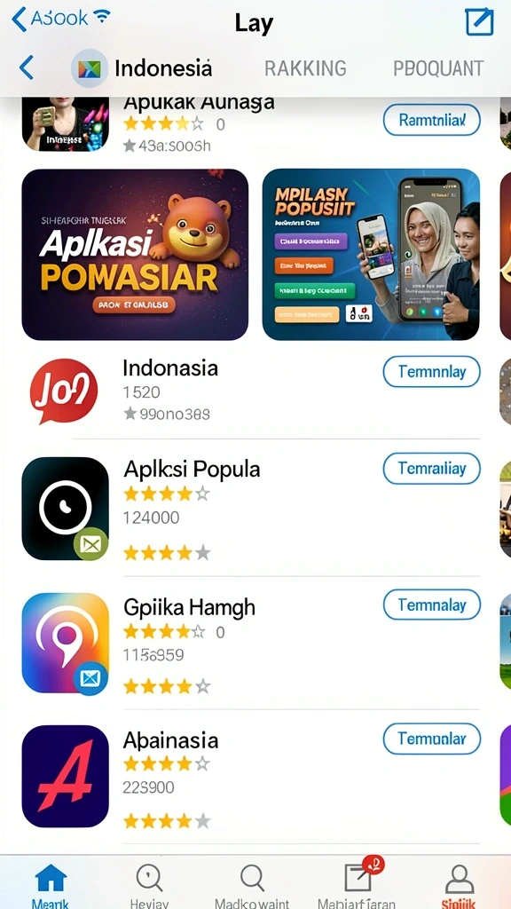 Tampilan menarik dari antarmuka utama aplikasi.