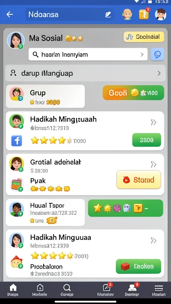Tampilan awal game DANAVIP yang menarik.