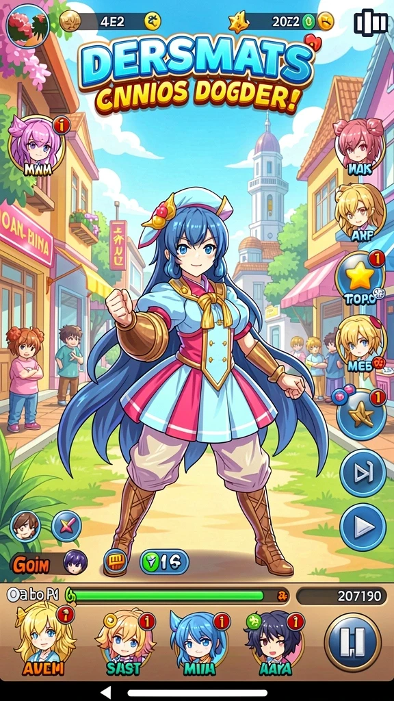 Tampilan awal game yang menarik dan ramah pengguna.