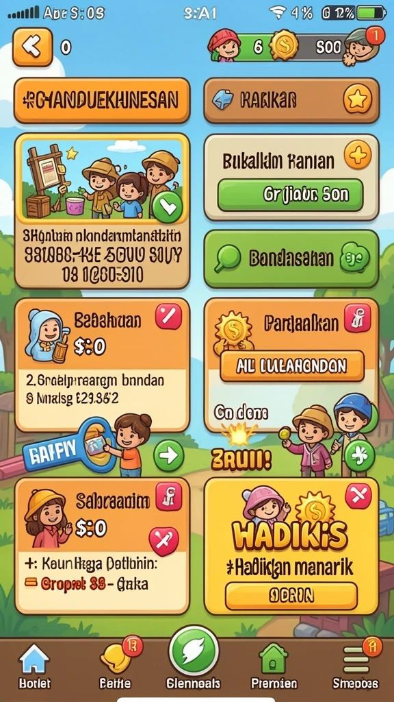 Karakter-karakter unik dengan kemampuan berbeda.
