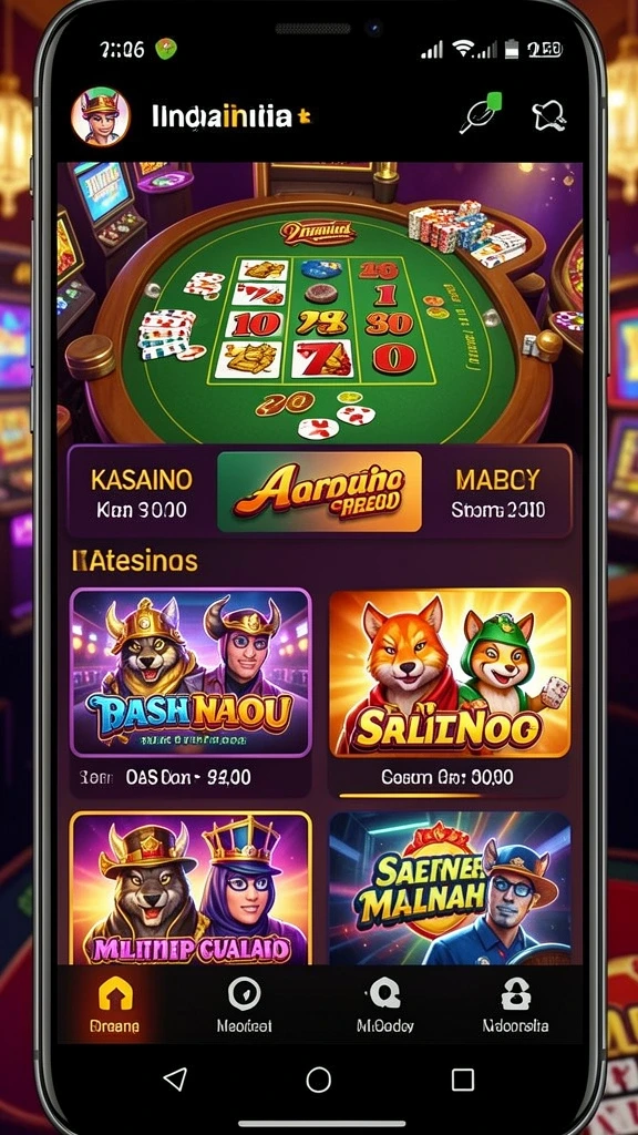 Tampilan grafis permainan yang menyenangkan dan berwarna.