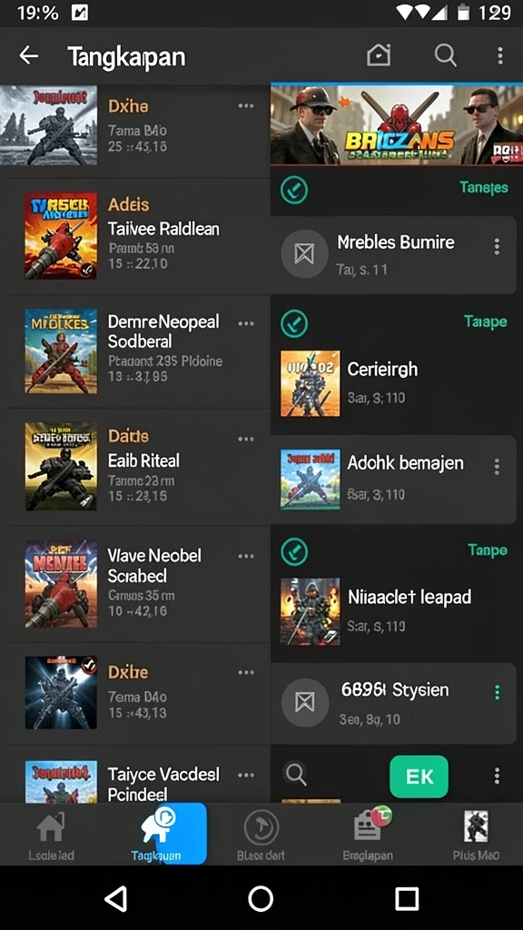 Tampilan antarmuka yang modern dan menarik.