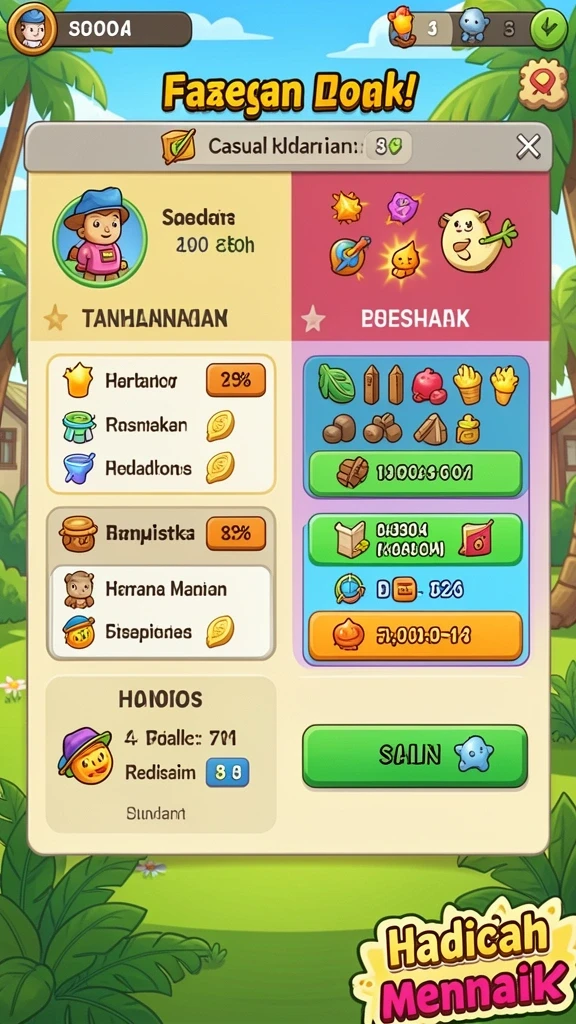 Berbagai pilihan permainan seru untuk dimainkan.