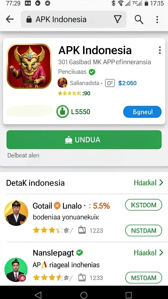 Contoh permainan yang menunjukkan tantangan di level tinggi.