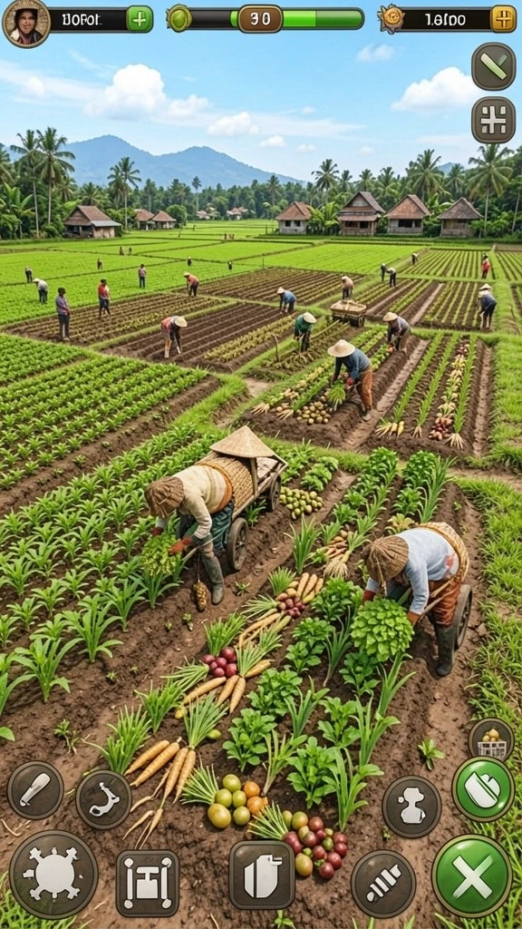 Karakter yang dapat dikustomisasi dengan banyak opsi.
