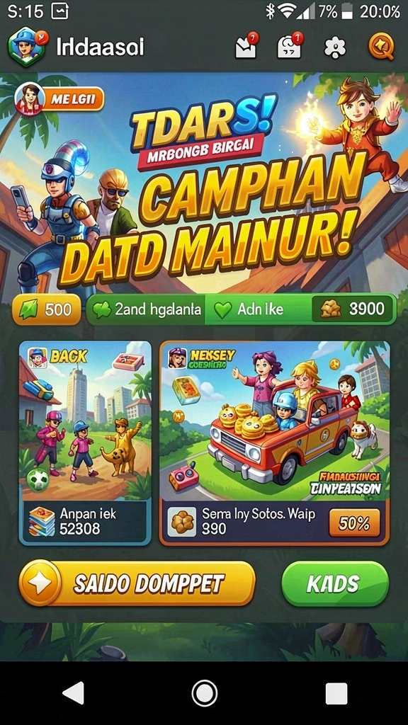 Karakter yang dapat dikustomisasi sesuai pilihan.