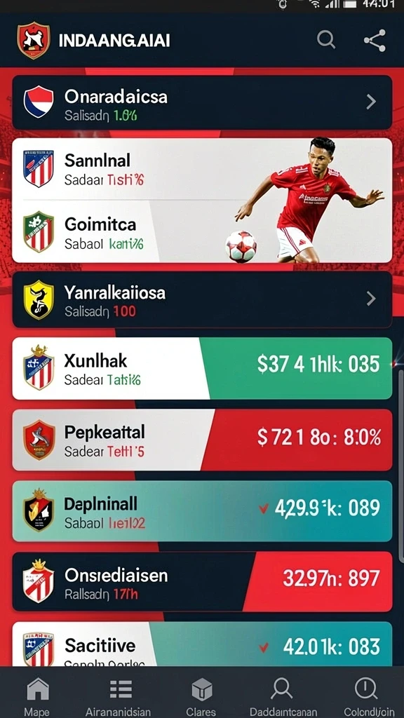 Tampilan menu utama yang menarik dan mudah dinavigasi.