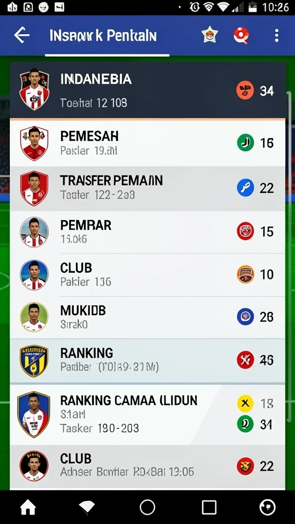 Tampilan antarmuka aplikasi yang menarik.