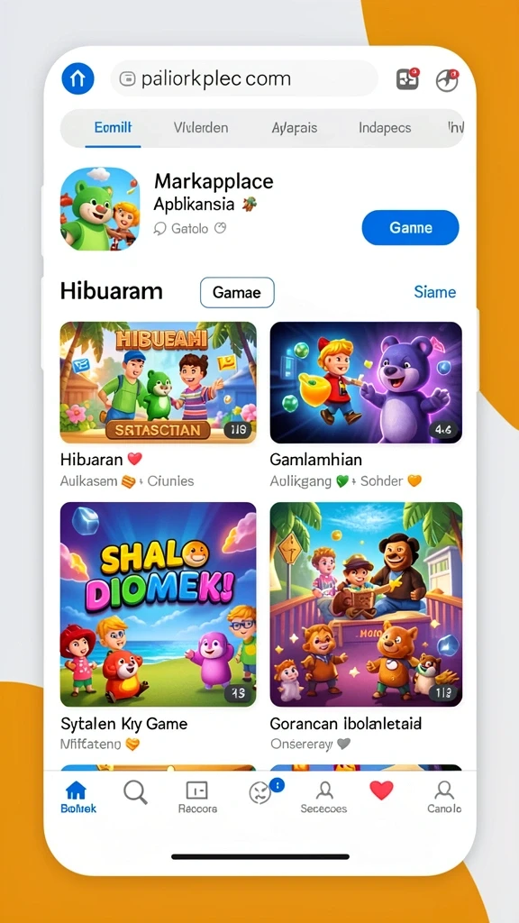 Level penuh tantangan dengan rintangan yang bervariasi.