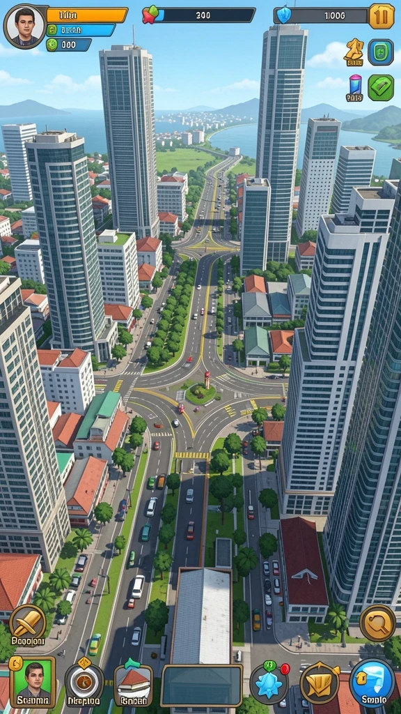 Gambar antarmuka game yang menarik.
