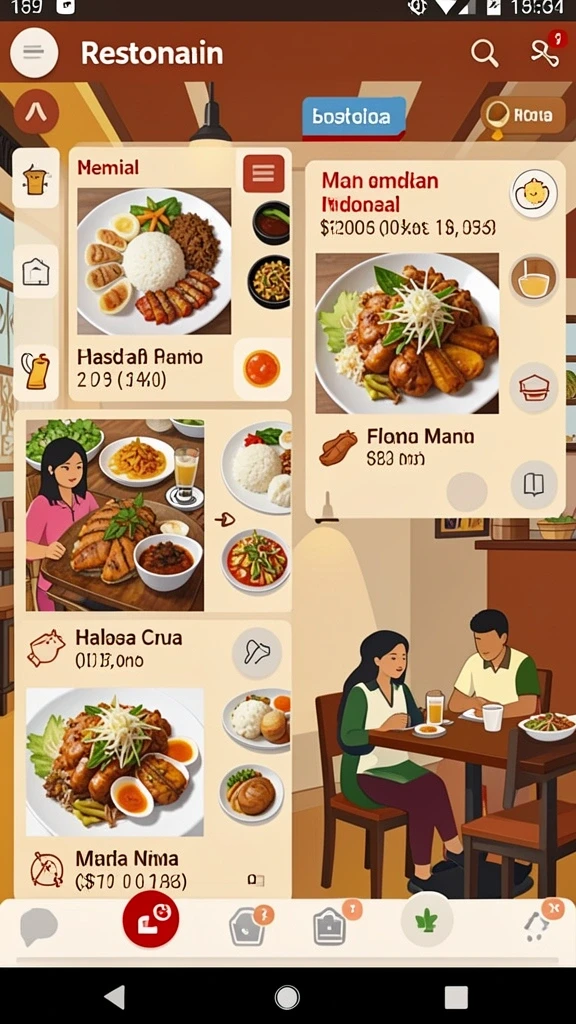 Tampilan antarmuka yang user-friendly.