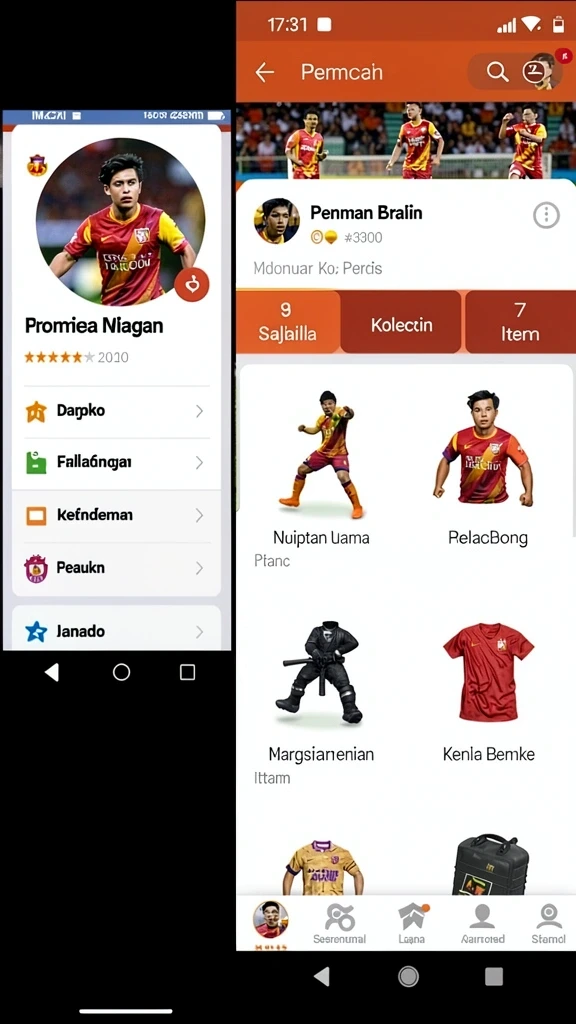 Karakter-karakter yang beragam dengan desain unik.