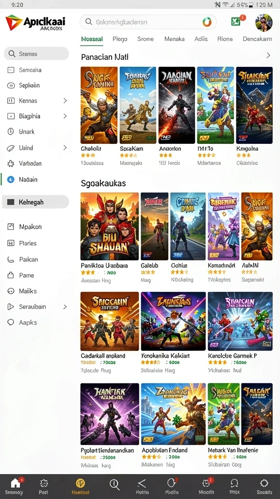 Screenshot saat pemain sedang menjalani mode kompetisi.
