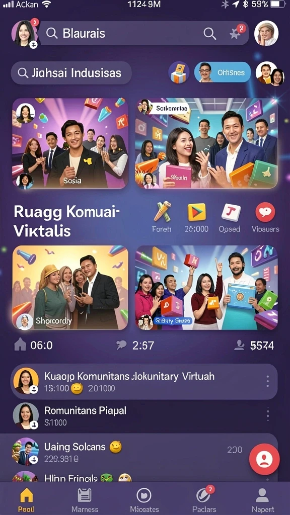 Berbagai mode permainan yang menantang dan seru.