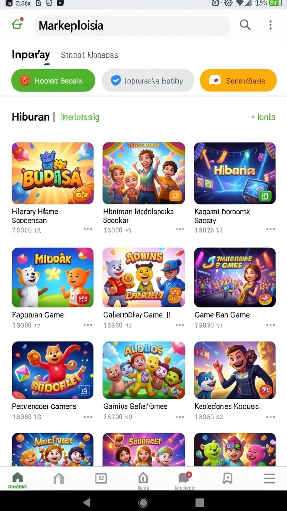 Tampilan utama aplikasi ROBINTOGEL yang menarik.