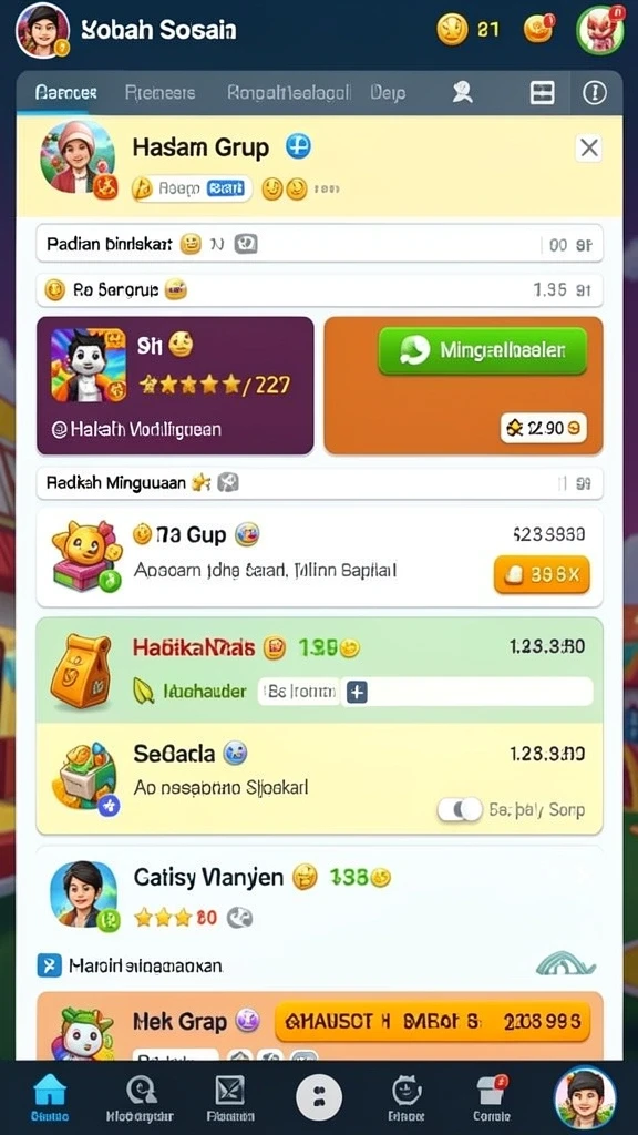 Interaksi sosial yang menyenangkan antar pemain.
