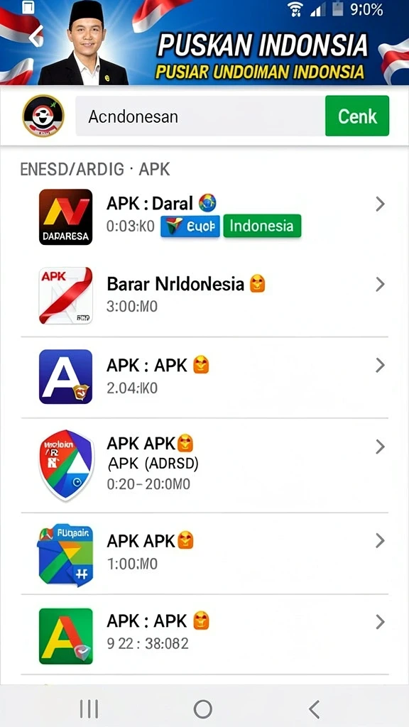 Tampilan menu utama yang menarik dan mudah dinavigasi.