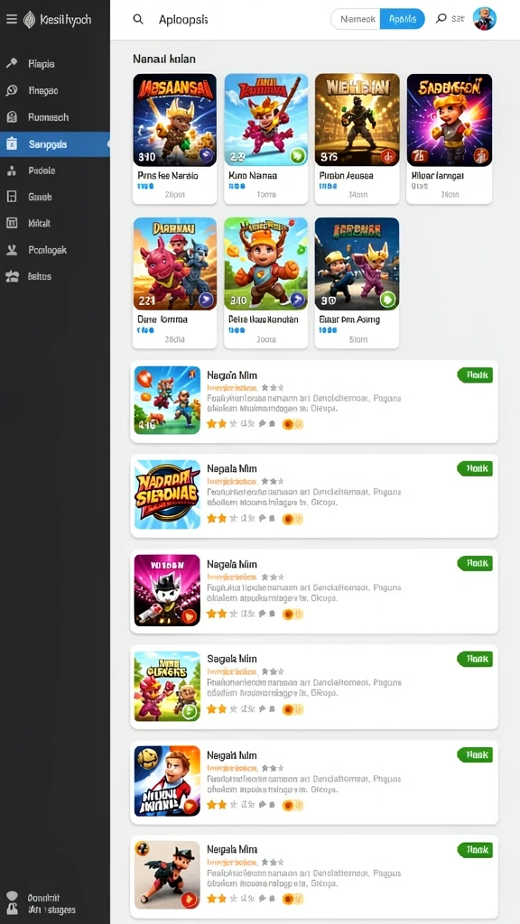 Tampilan antarmuka yang ramah pengguna dan mudah dinavigasi.