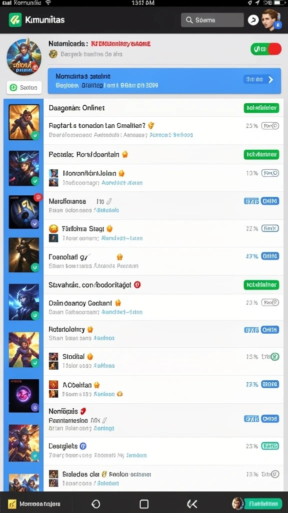 Mode multiplayer yang seru dan interaktif.