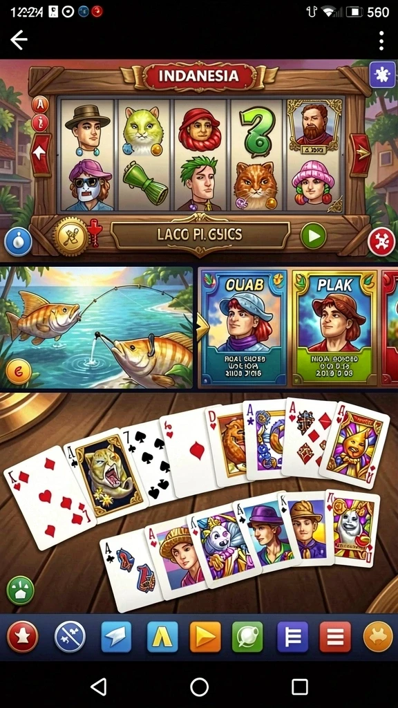 Menampilkan fitur utama permainan slot yang menarik.
