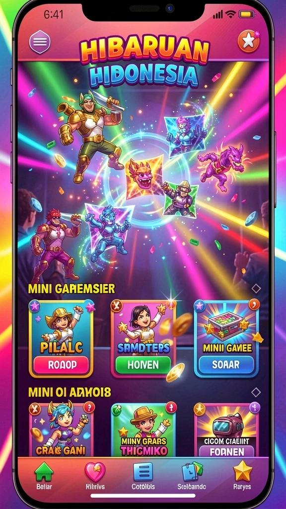 Screenshot tampilan awal karakter dalam game.
