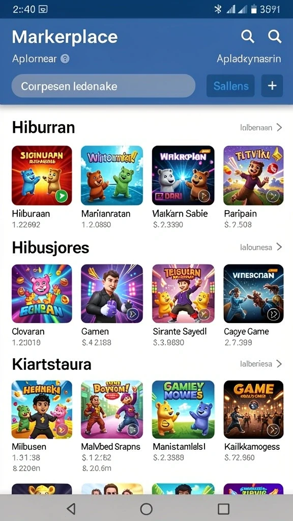 Screenshot event bulanan yang menarik.