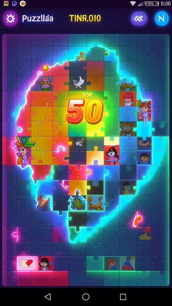 Screenshot dari salah satu level yang menantang.